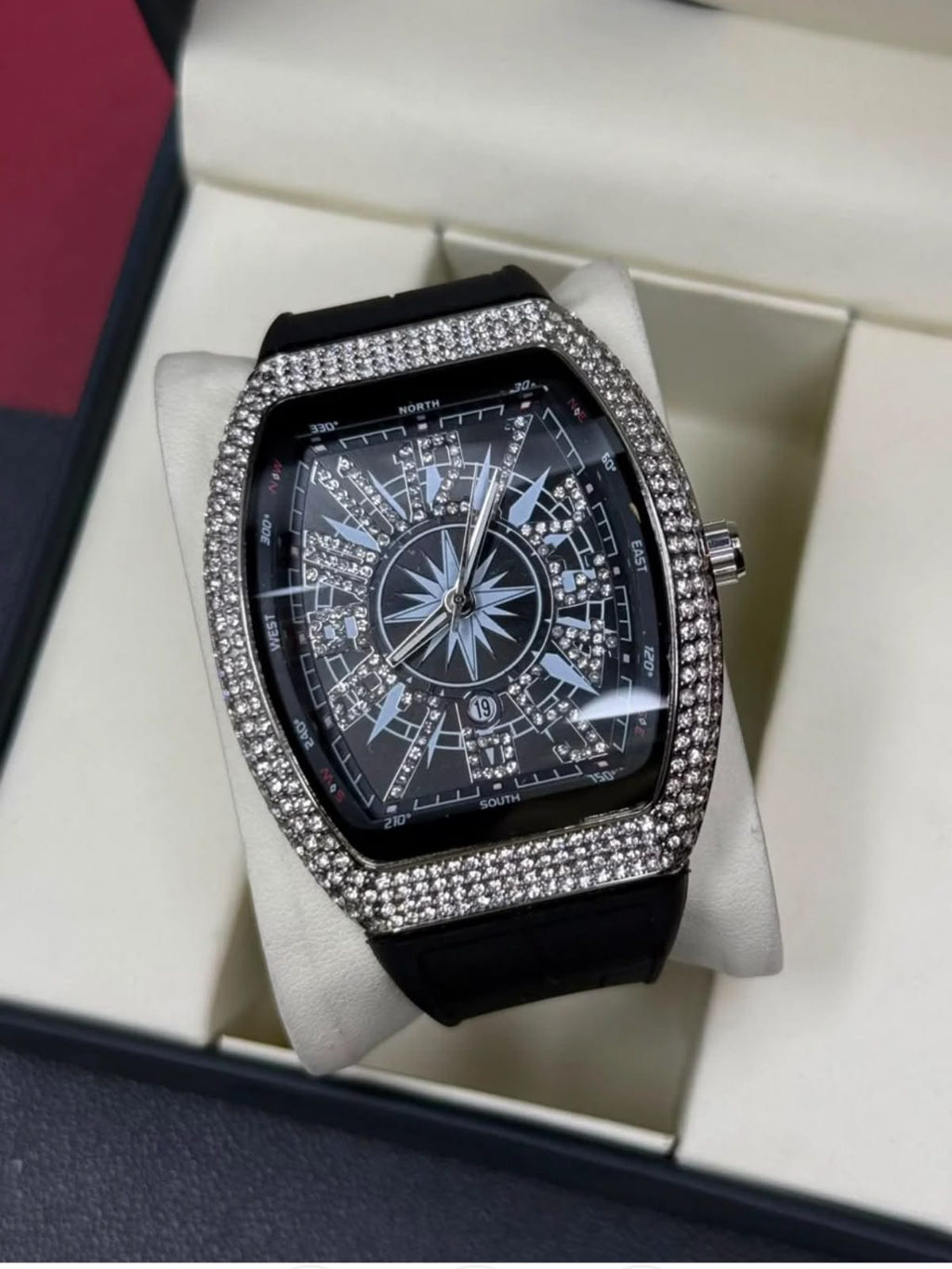 Franck Muller Vanguard V45 Iced-Out White | Diamond Watch | Watch Times