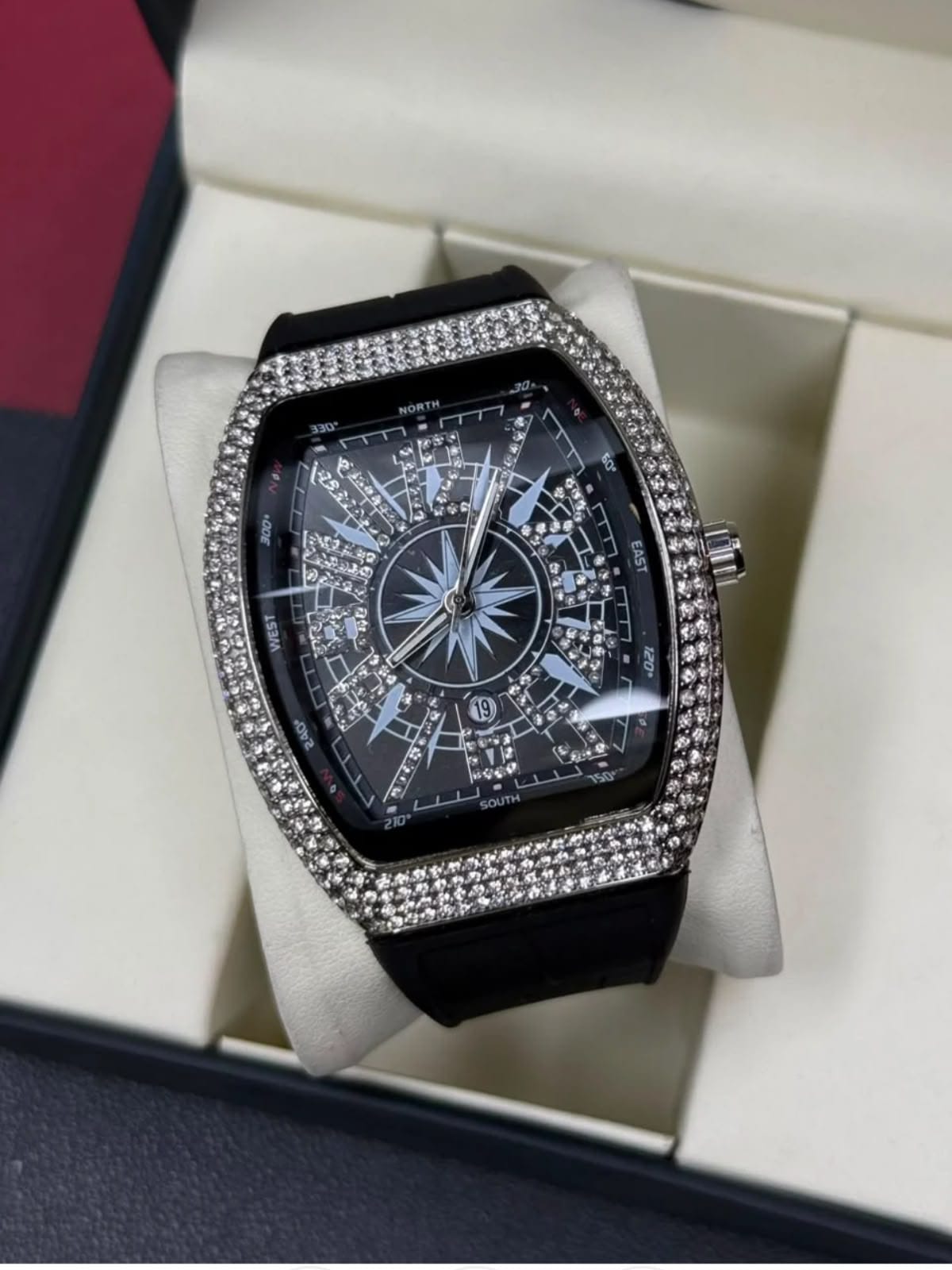 Franck Muller Vanguard V45 Iced-Out White | Diamond Watch | Watch Times