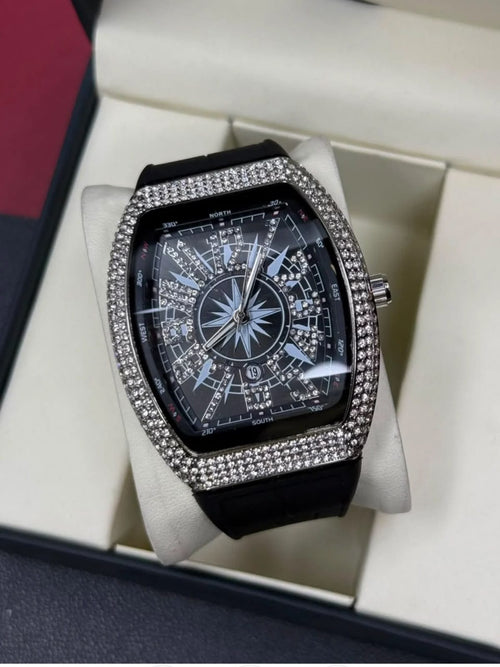 Franck Muller Vanguard V45 Iced-Out White | Diamond Watch | Watch Times
